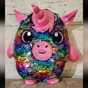 Shimmeez - Maggie Rainbow Unicorn Reversible Sequin Plush